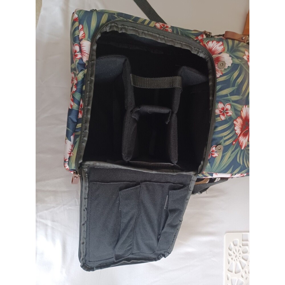 GO Groove Camera Case Weekender Backpack Hibuscus - Picture 7 of 9